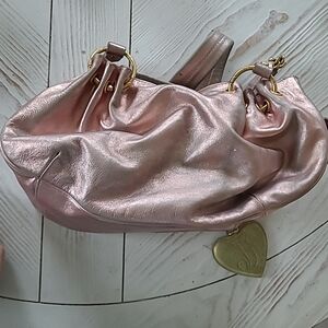 Juicy Couture Y2K Pink Metallic Handbag, Flaws